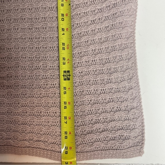 NWOT Off Shoulder Slouchy Sweater Chunky Knit Size L Light Pink Shein - Picture 4 of 6